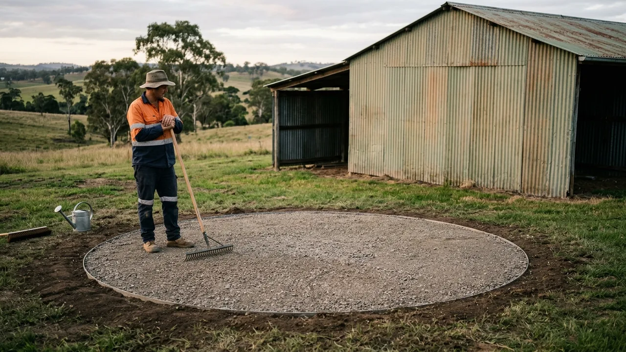 Shed Pad Preparation in the Darling Downs